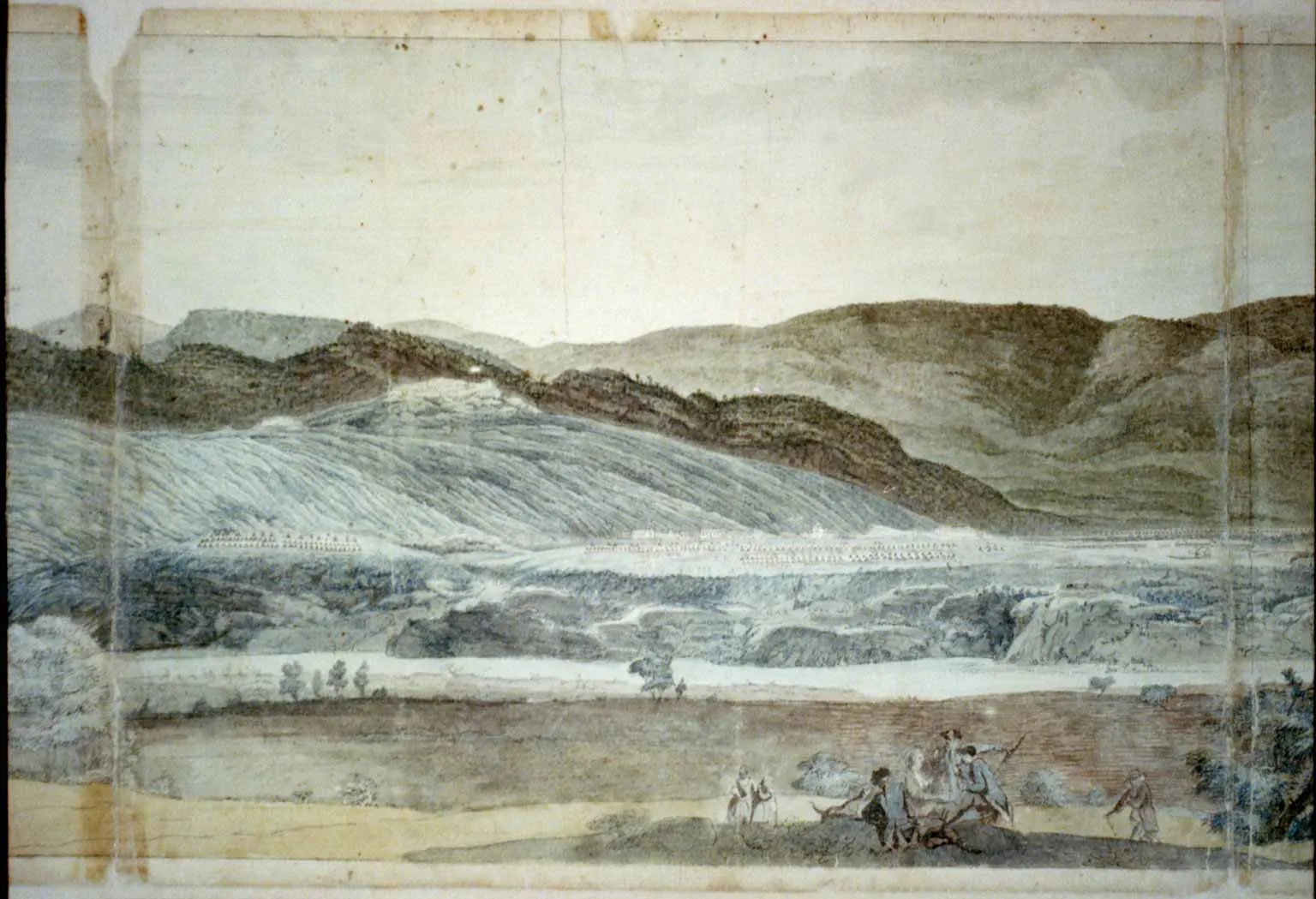 A panoramic view of West Point, New York showing...