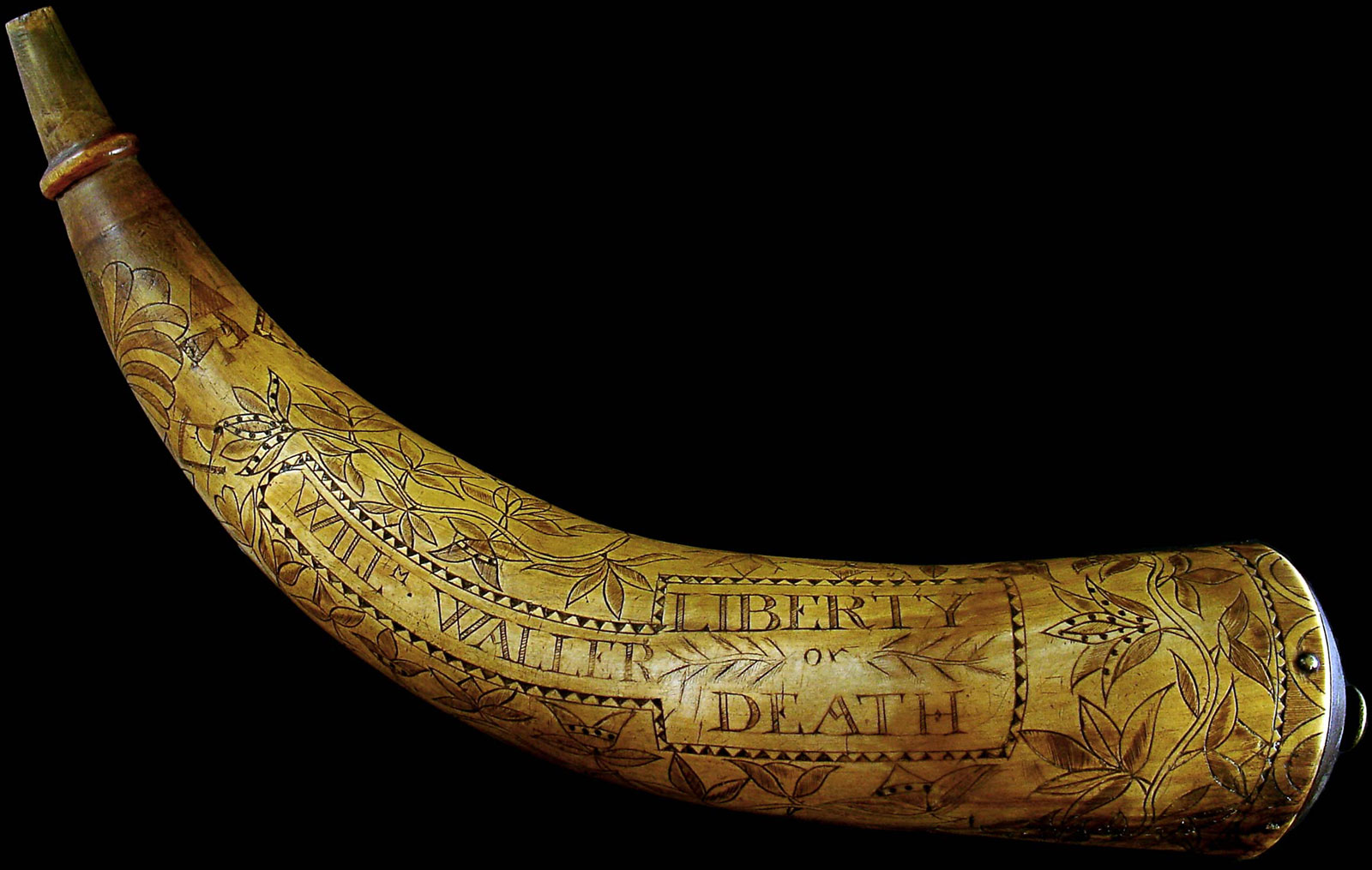 Image 091120 William Waller Powder Horn Collection 1775 Wallerpowderhorn