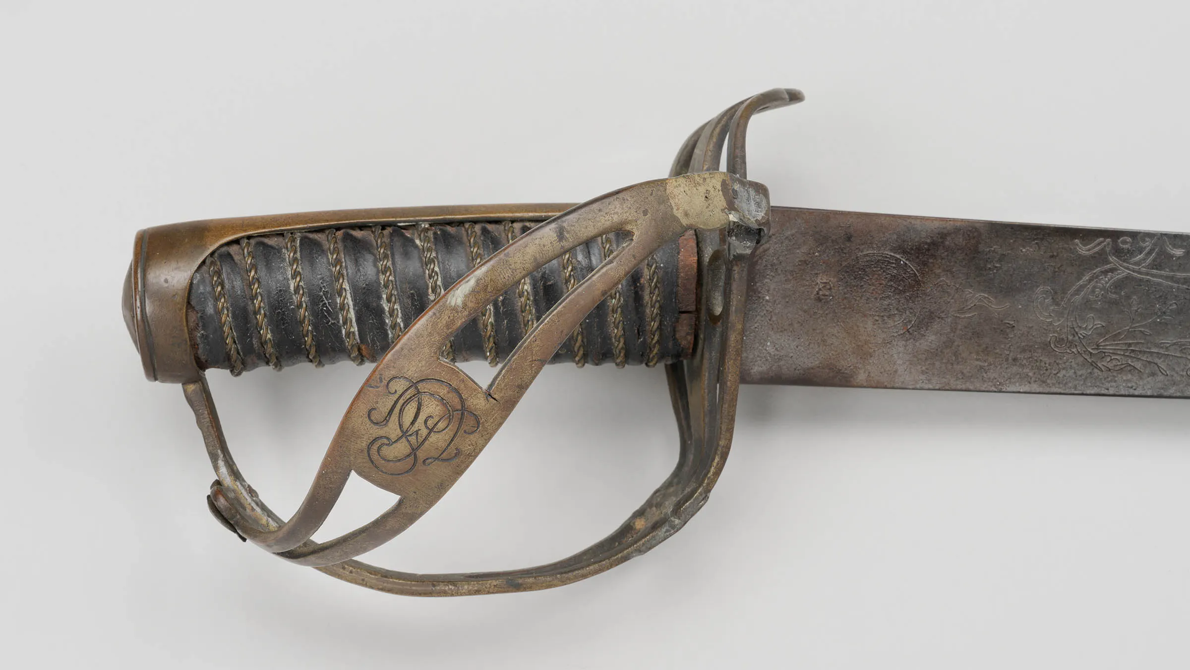This image shows the details of the handle of the sword.