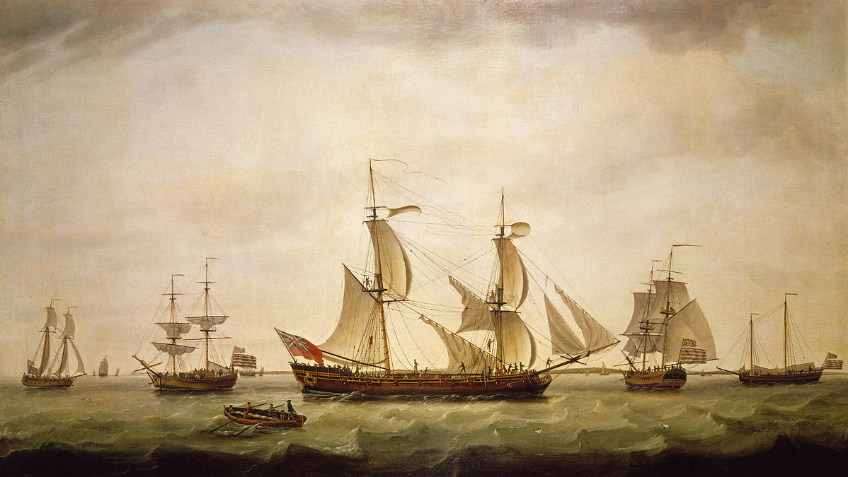 American Sailing Vessel 1778 Courtesy National Maritime Museum Royal Museums