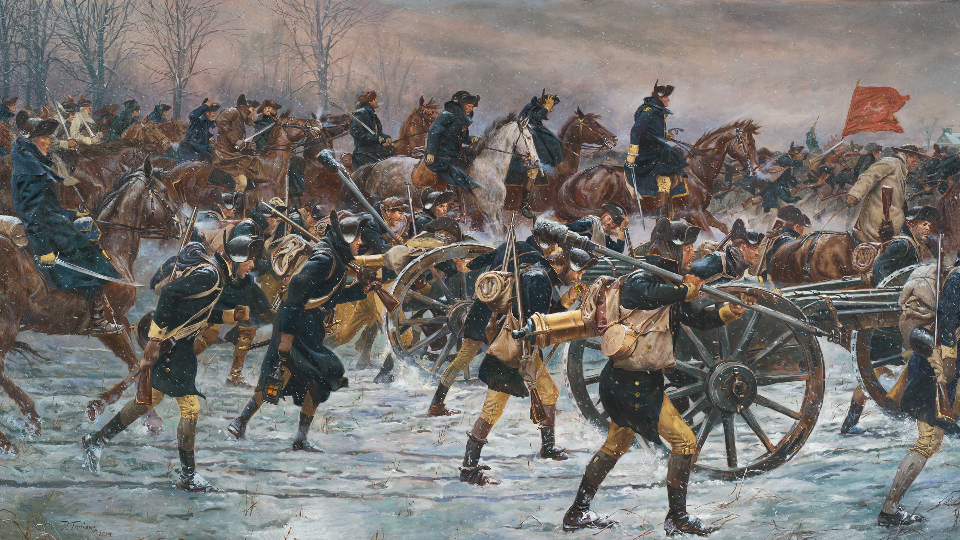 Don Troiani's Victory or Death, Advance on Trenton 1776