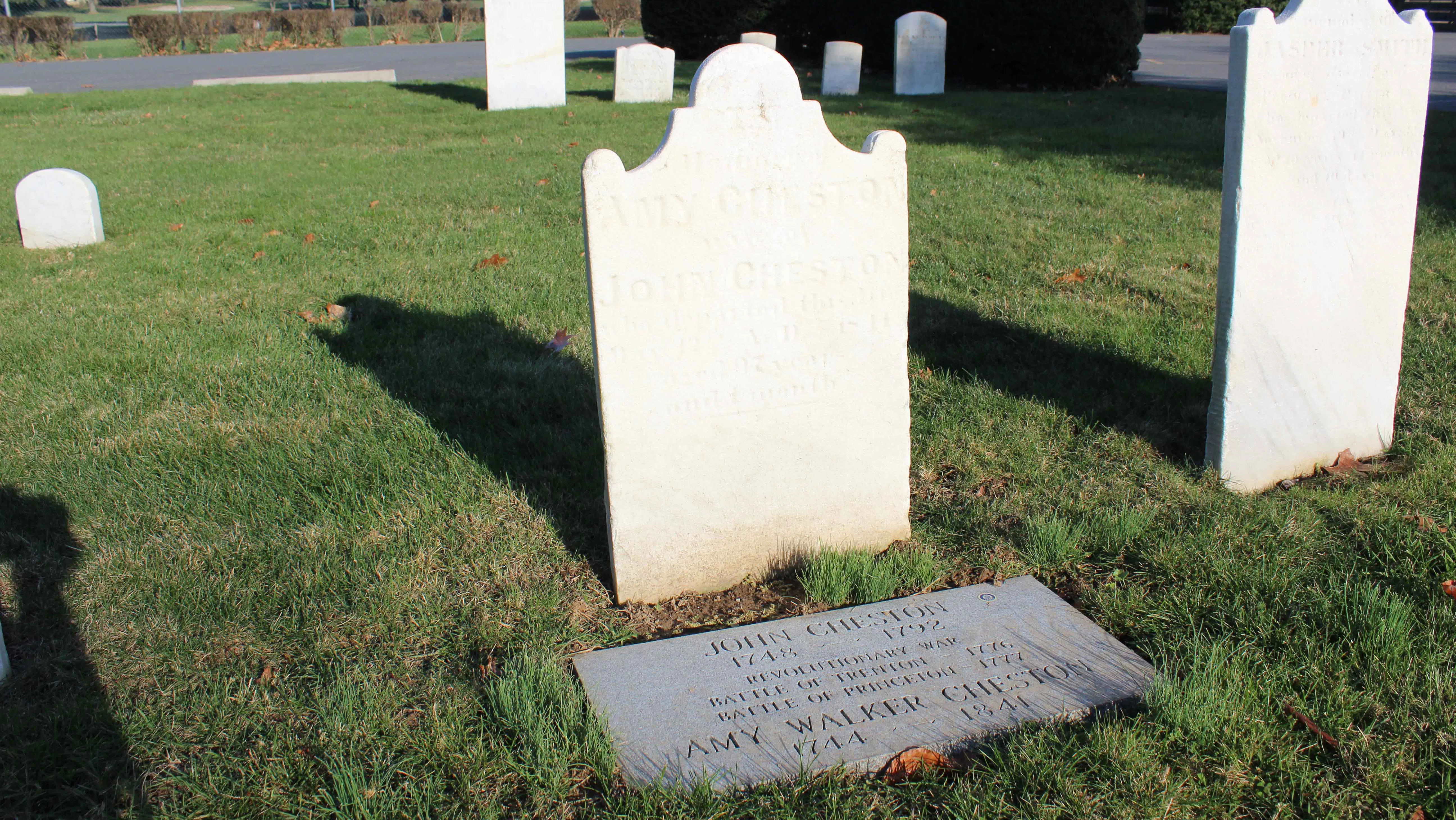 Photo of Amy Cheston's gravestone