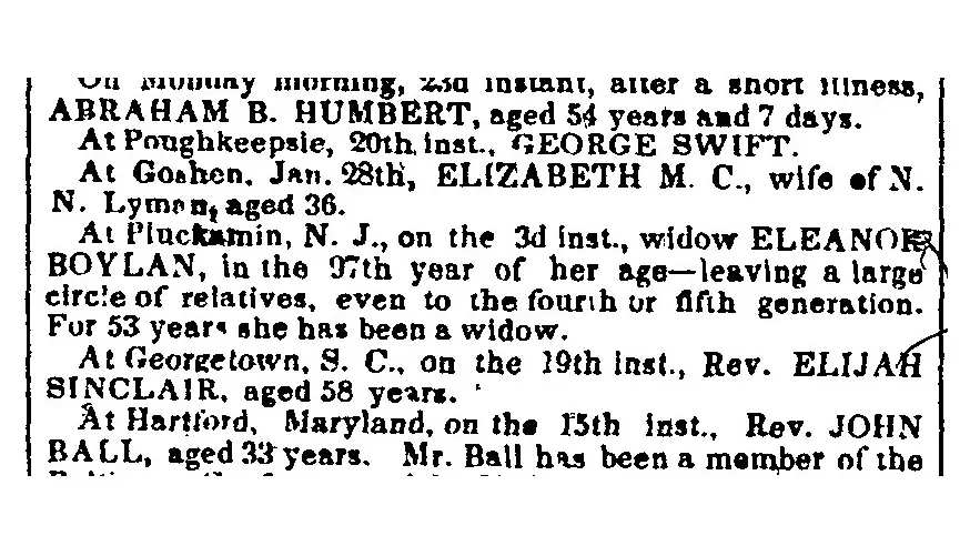 Photo of Death notice for Eleanor Boylan